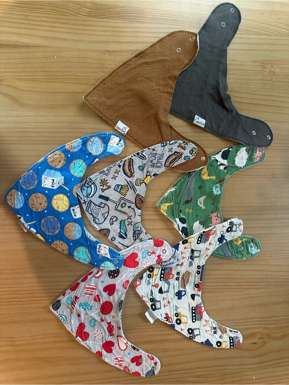Kids Polka Dot Waterproof Smock with Multi-Color Bib Set